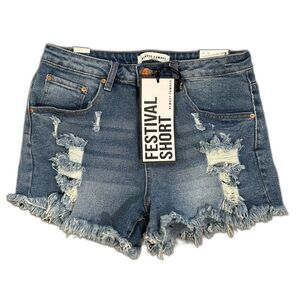 Festival Denim Shorts - Size 7 - NWT